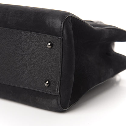 Chanel Grained Calfskin Suede Small Neo Executive Shopper Tote Black 8 of 17