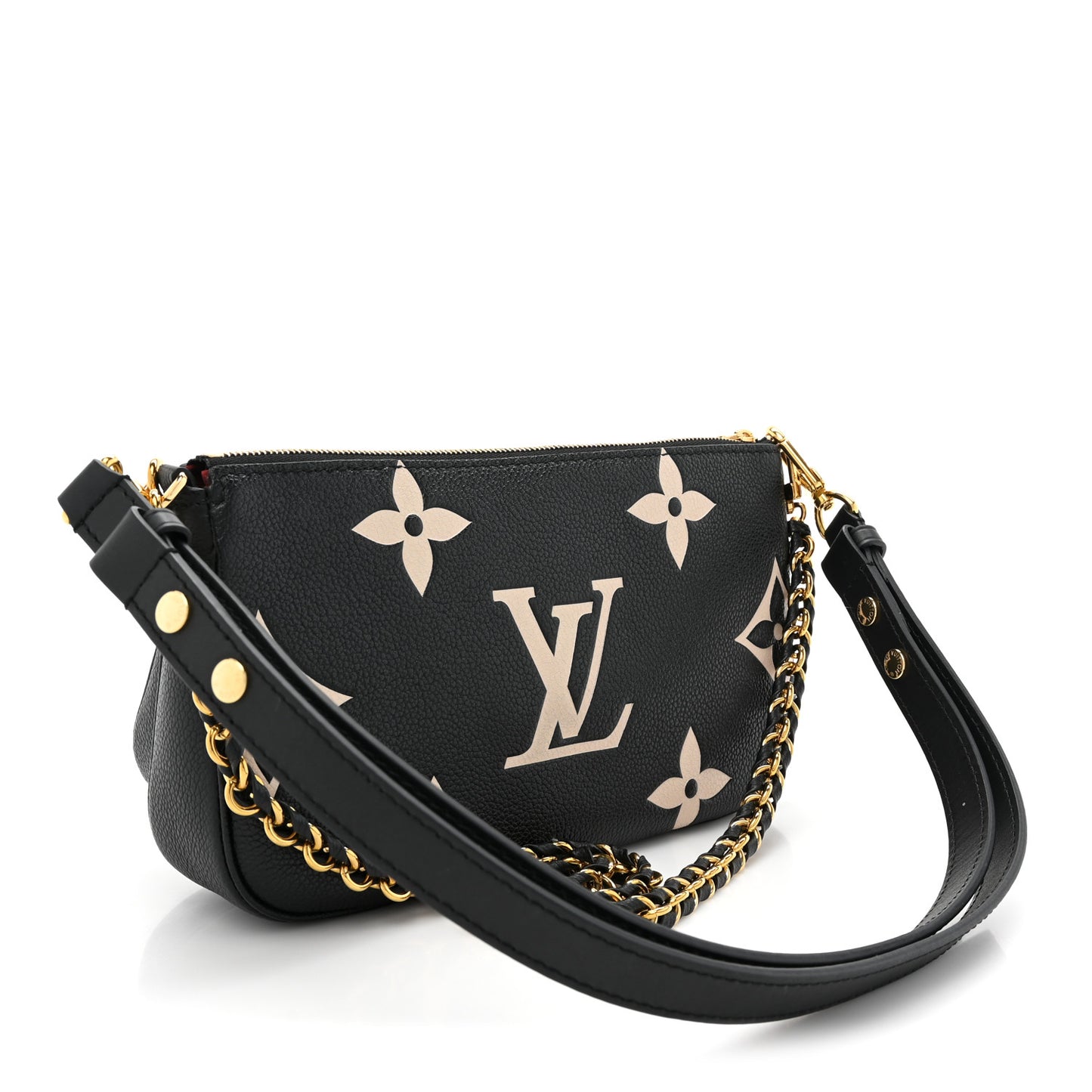 Empreinte Monogram Giant Multi Pochette Accessories Black Beige