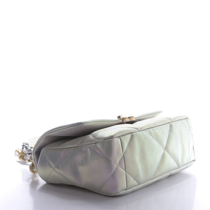 Chanel Iridescent Calfskin Quilted Medium 19 Flap White 4 of 11