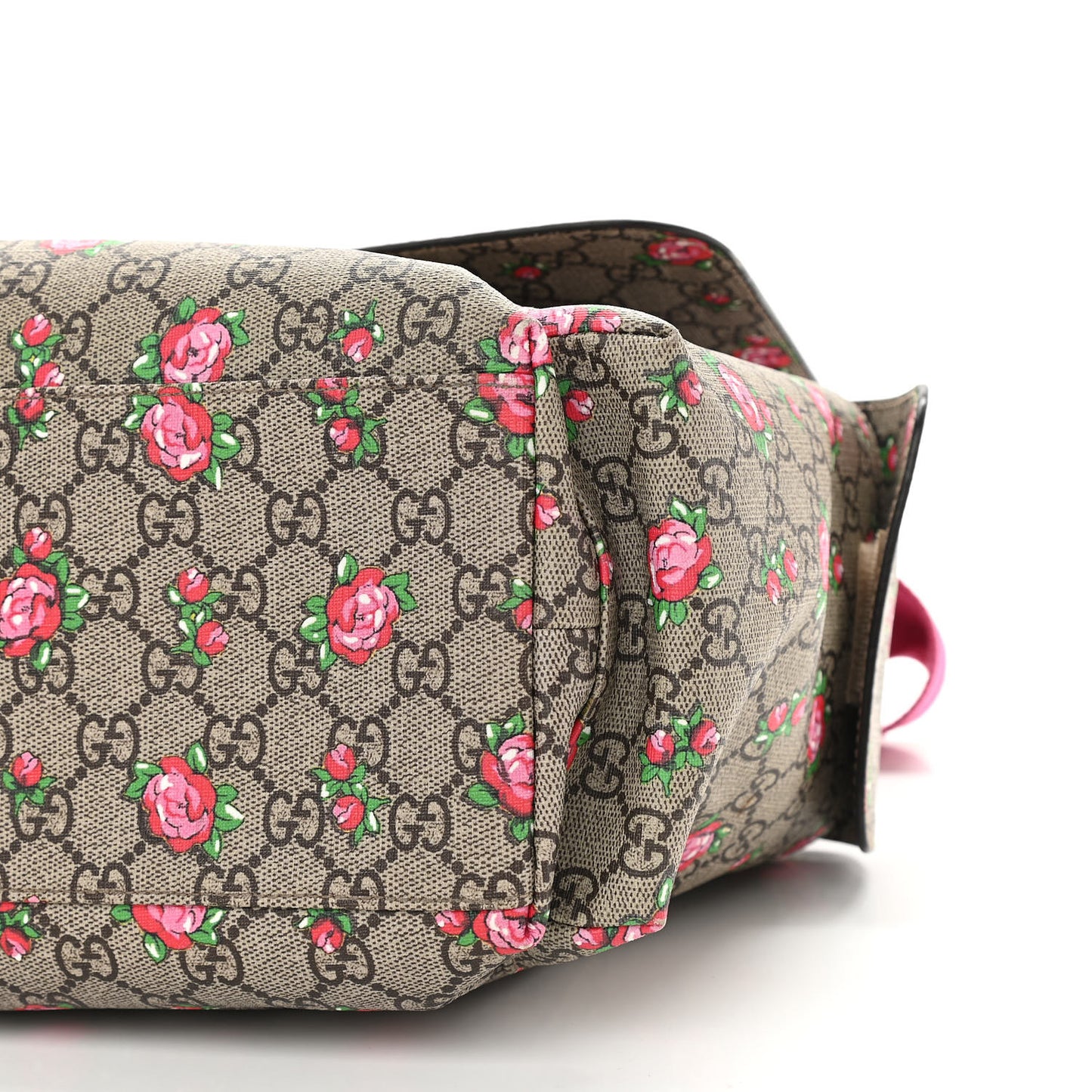 GG Supreme Monogram Rose Bud Diaper Bag Pink