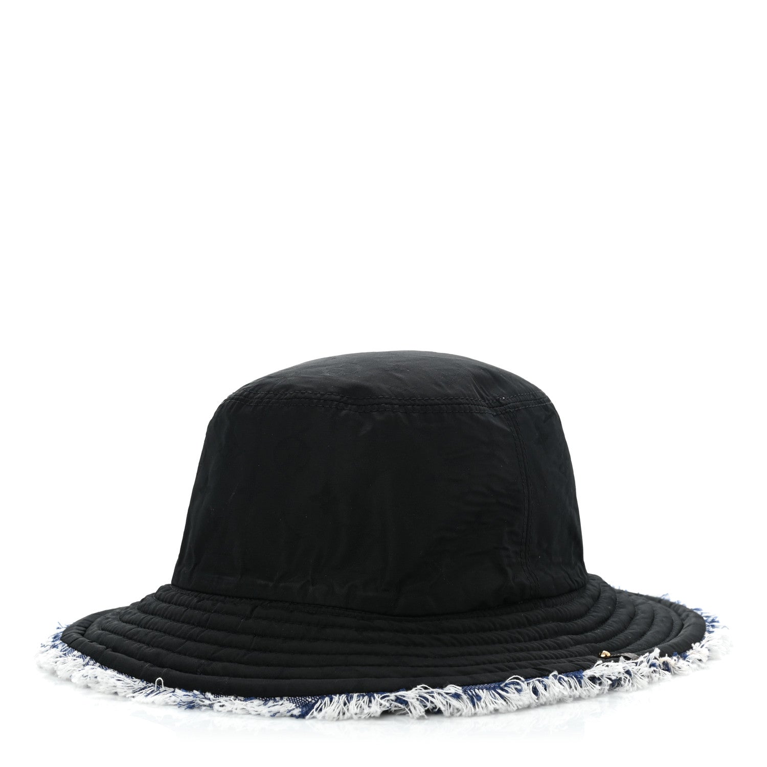Louis Vuitton Monogram Denim Fringe Bob Bucket Hat M Blue 10 of 18