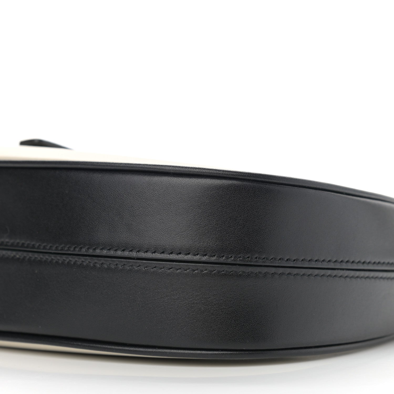 Saint Laurent Shiny Calfskin Le Fermoir Hobo Blanc Vintage Black 10 of 10