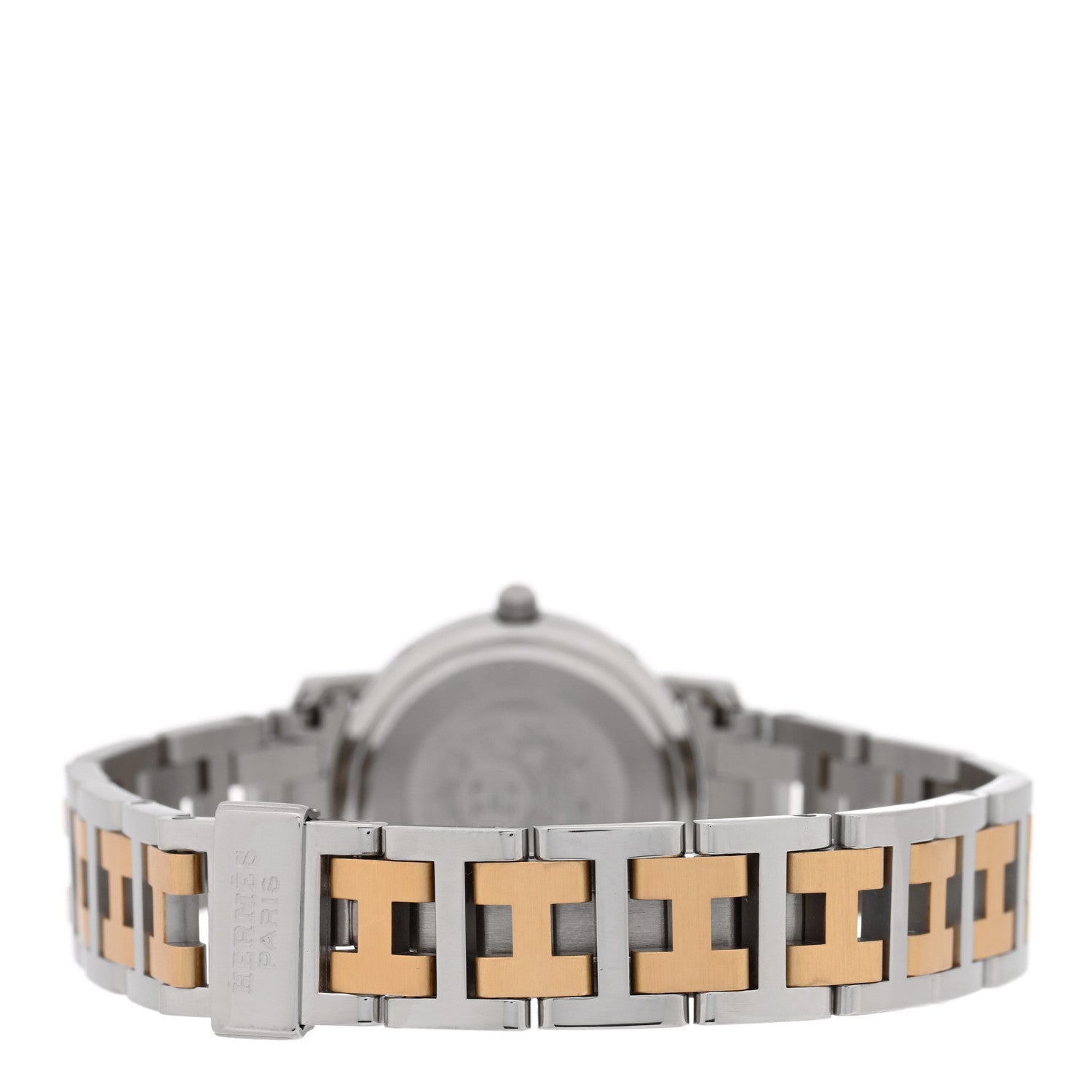 Hermes Stainless Steel 24mm Clipper Quartz Watch Gold 3 of 4