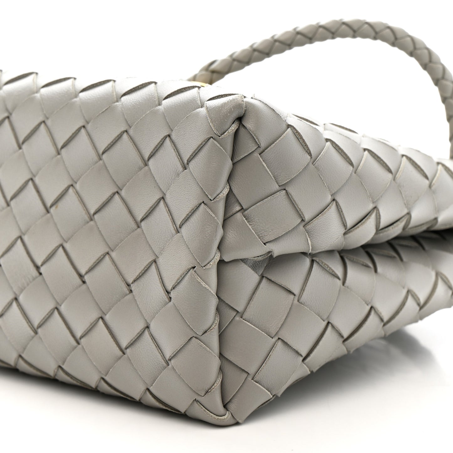 Nappa Intrecciato Small Andiamo Shoulder Bag Sterling