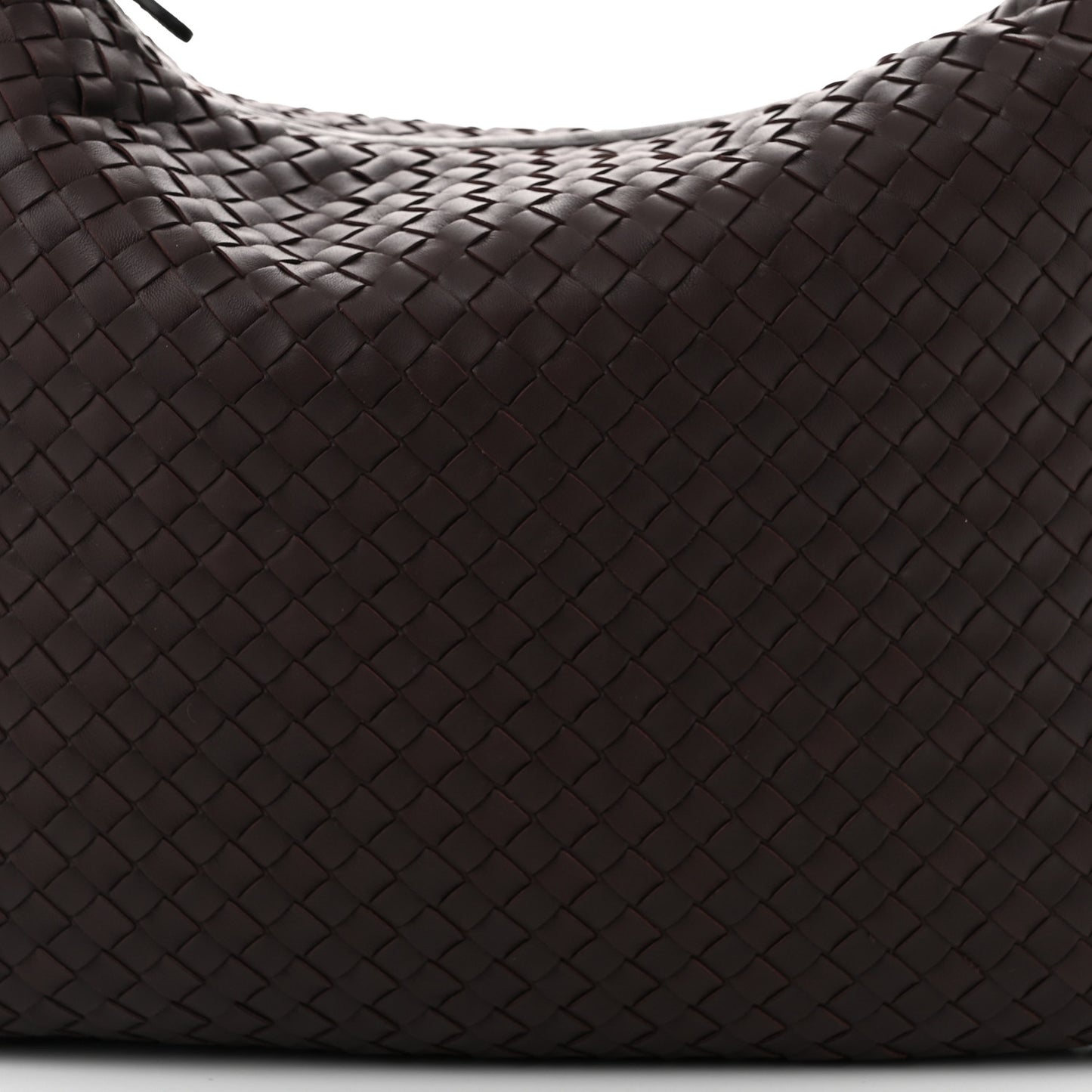 Nappa Intrecciato Large Veneta Hobo Ebano