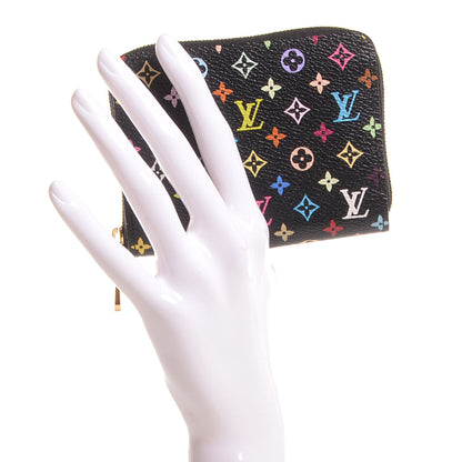 Louis Vuitton Monogram Multicolor Zippy Coin Purse Black Grenade 2 of 9