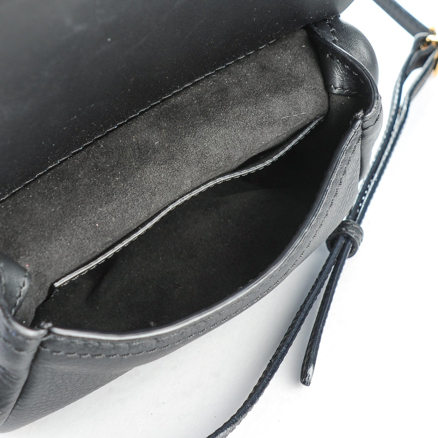 Calfskin Baby Bridle Saddle Bag Black