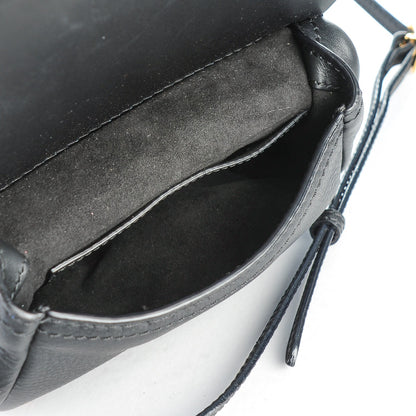 Burberry Calfskin Baby Bridle Saddle Bag Black 5 of 7
