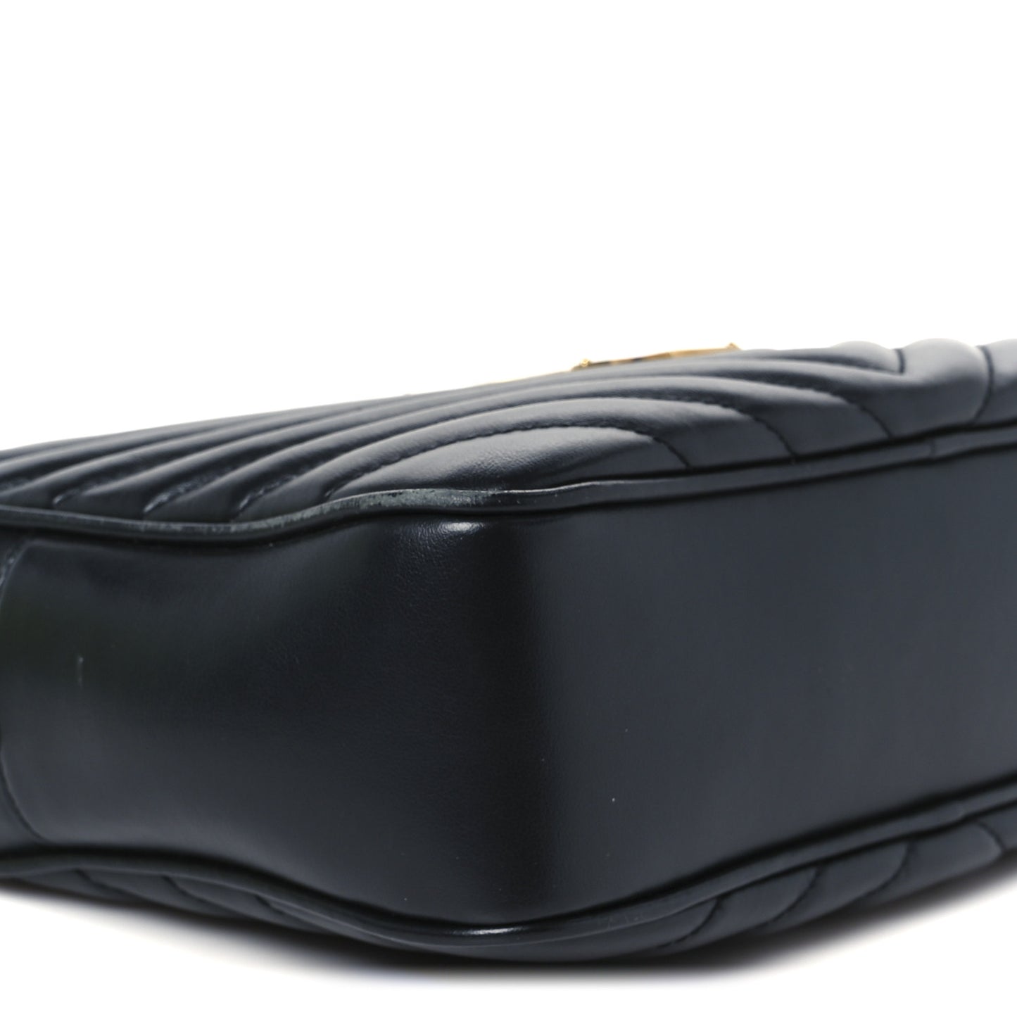Calfskin Matelasse Monogram Lou Camera Bag Black