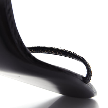 Saint Laurent Glitter Opyum 85 Sandals 37 Black 10 of 11
