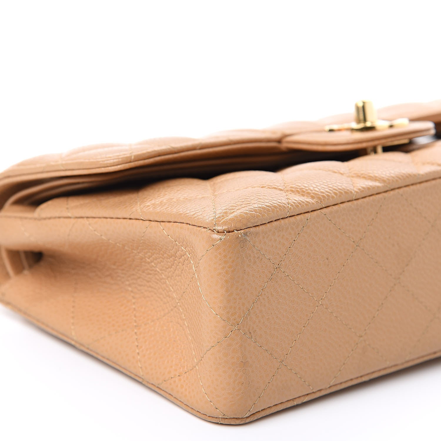 Chanel Caviar Quilted Small Double Flap Beige 8 of 16