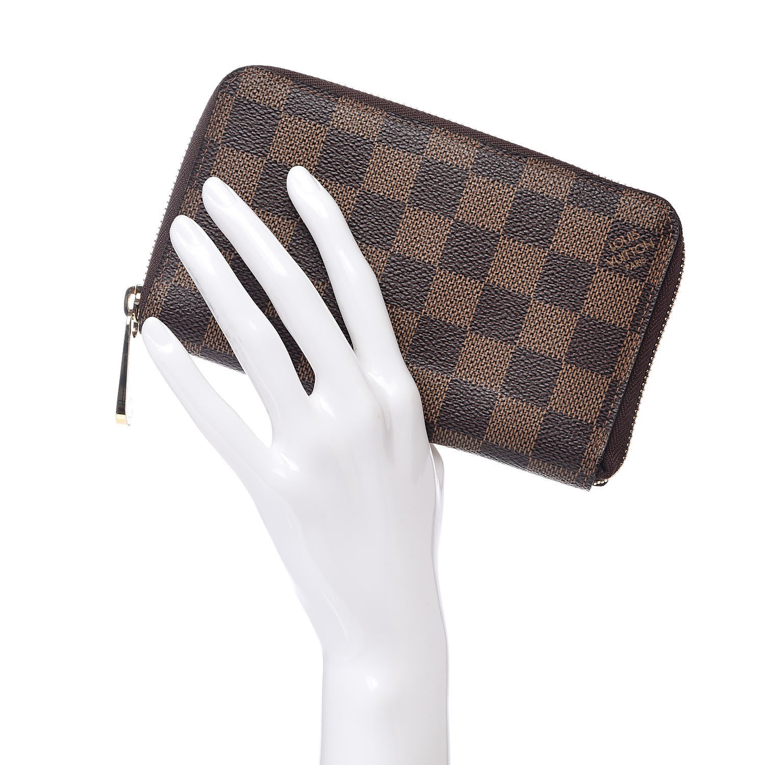Louis Vuitton Damier Ebene Compact Zippy Wallet 2 of 8