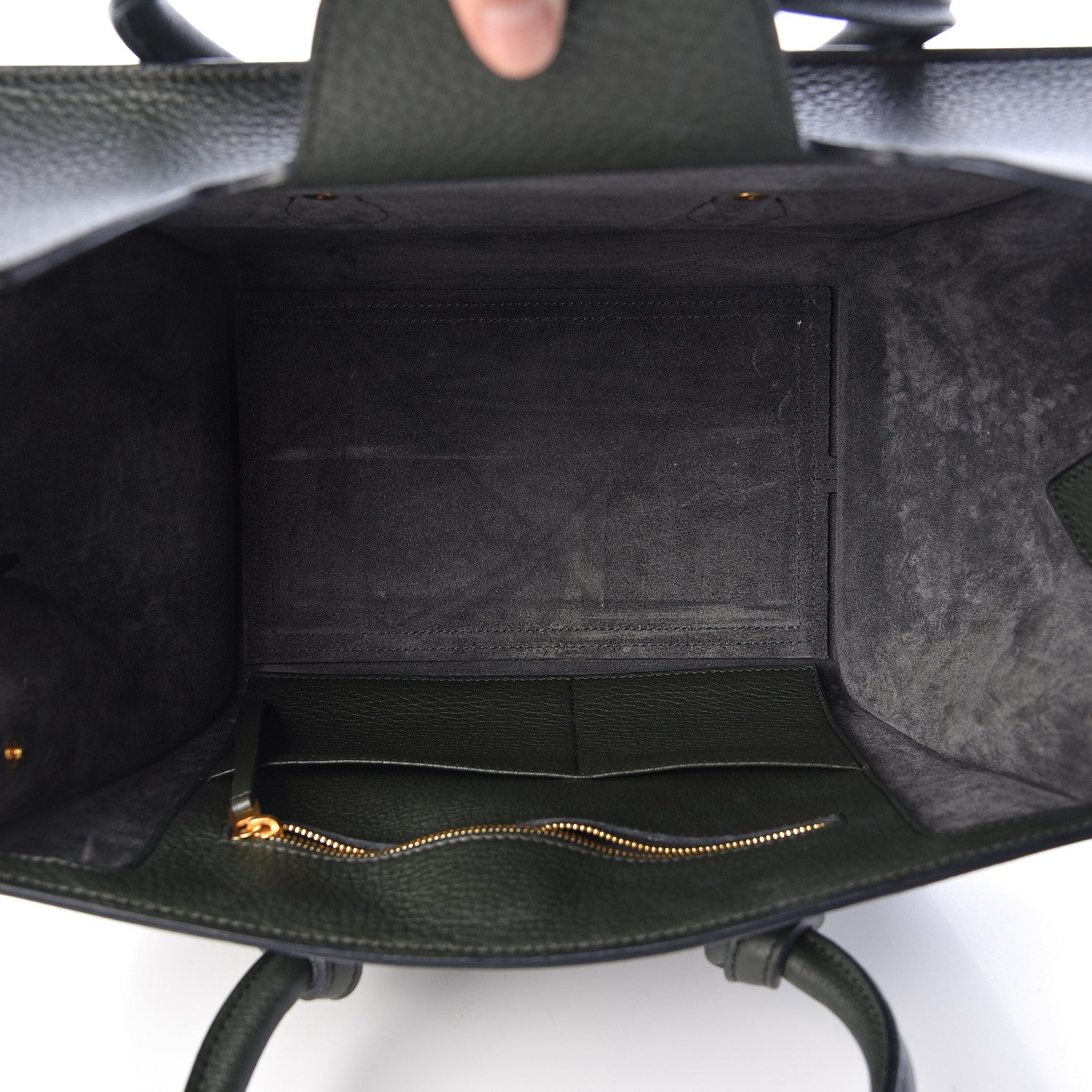 Celine Grained Calfskin Small Tie Knot Tote Anthracite 5 of 10