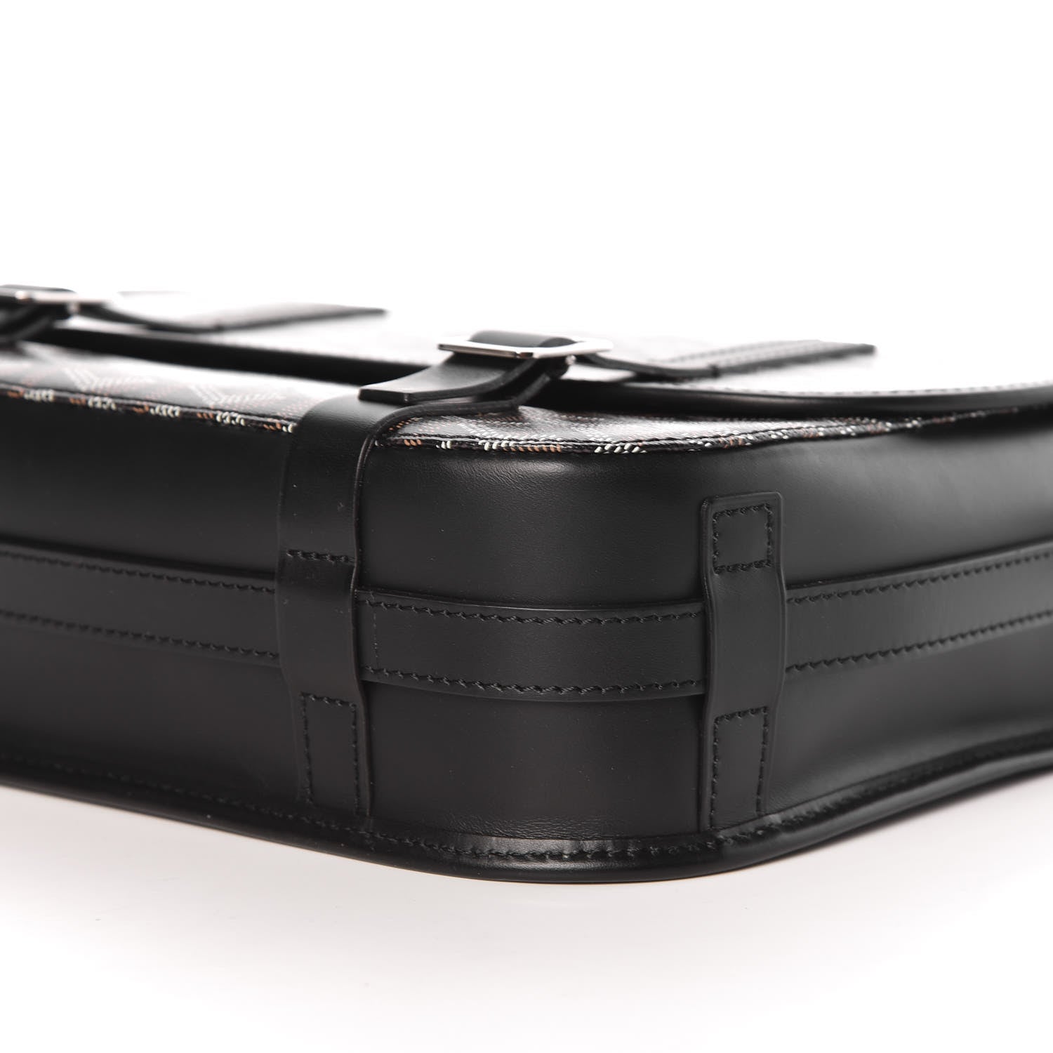 Goyard Goyardine Belvedere MM Messenger Bag Black 8 of 8