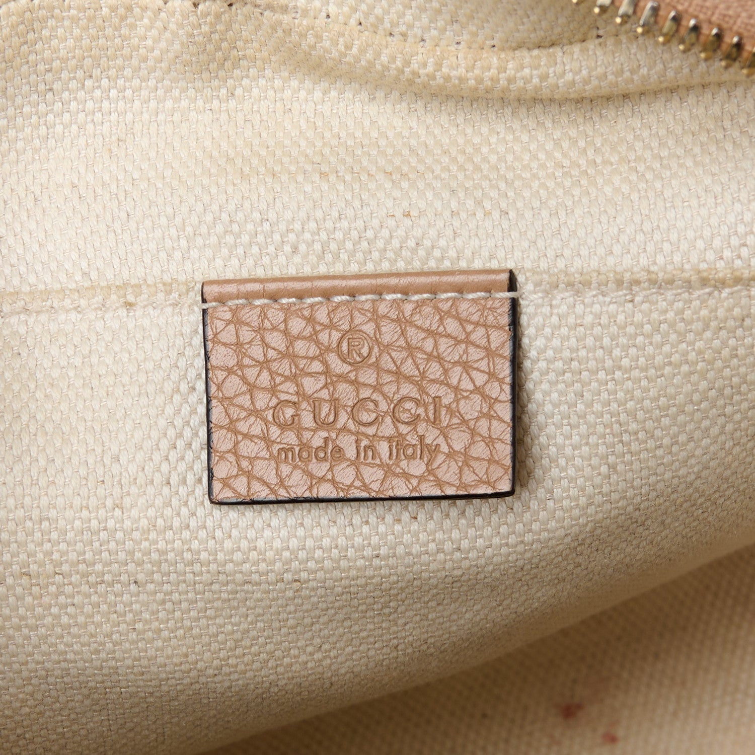 Gucci Pebbled Calfskin Small Soho Disco Bag Rose Beige 6 of 13