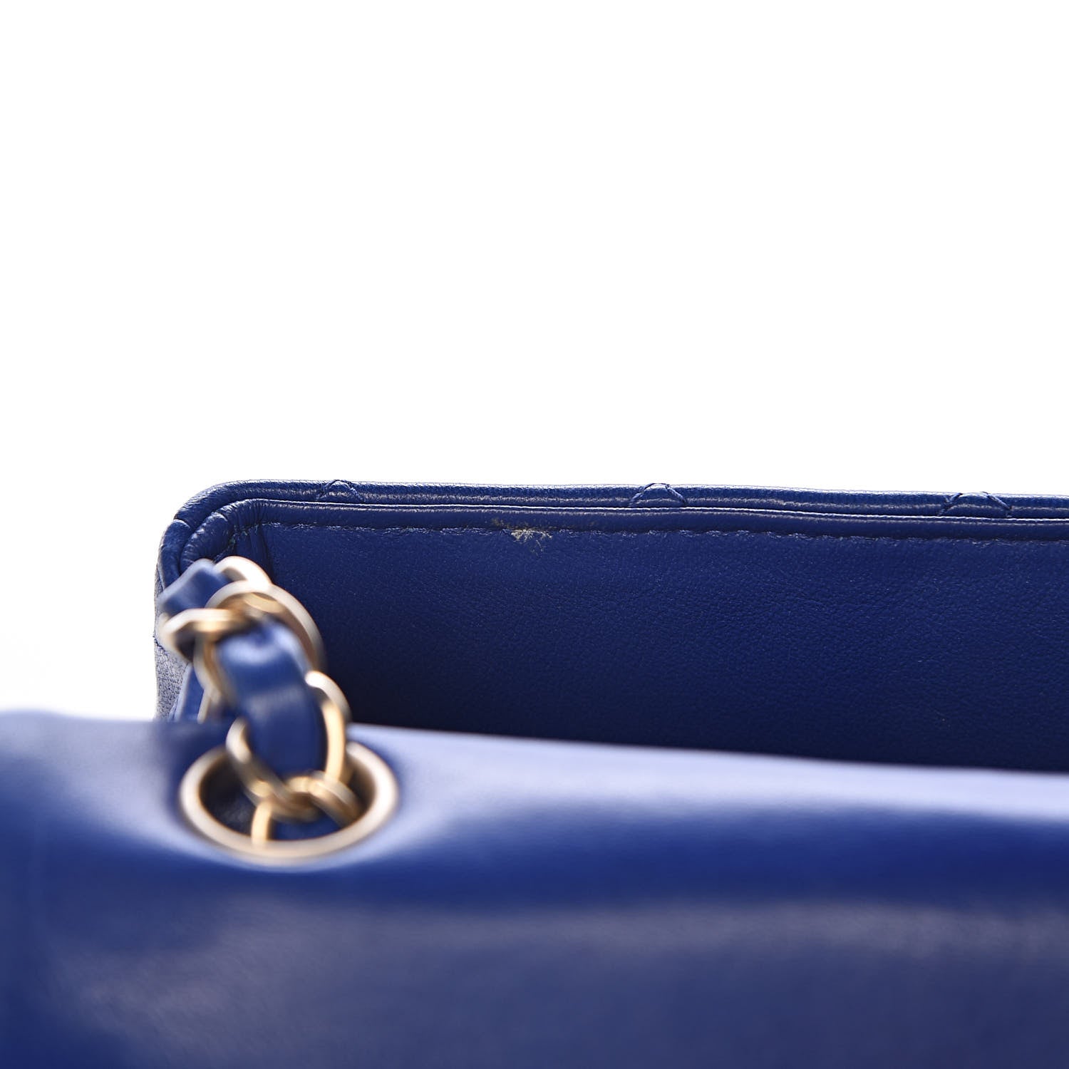 Chanel Lambskin Quilted Mini Rectangular Flap Royal Blue 10 of 17