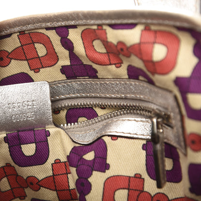 Gucci Metallic Guccissima Medium Pelham Shoulder Bag Silver 9 of 15