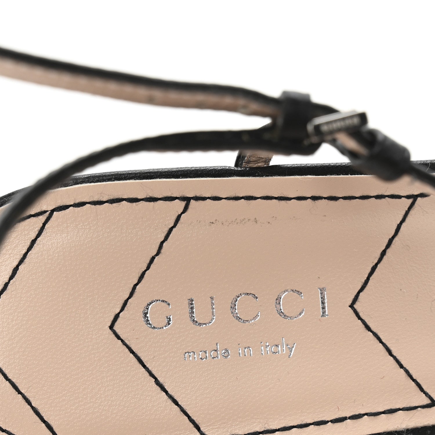 Gucci Nappa Charlotte Petite GG 55mm Slingback Pumps 36.5 Black 8 of 9