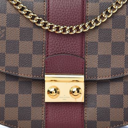 Louis Vuitton Damier Ebene Cuir Taurillon Wight Bordeaux 9 of 10