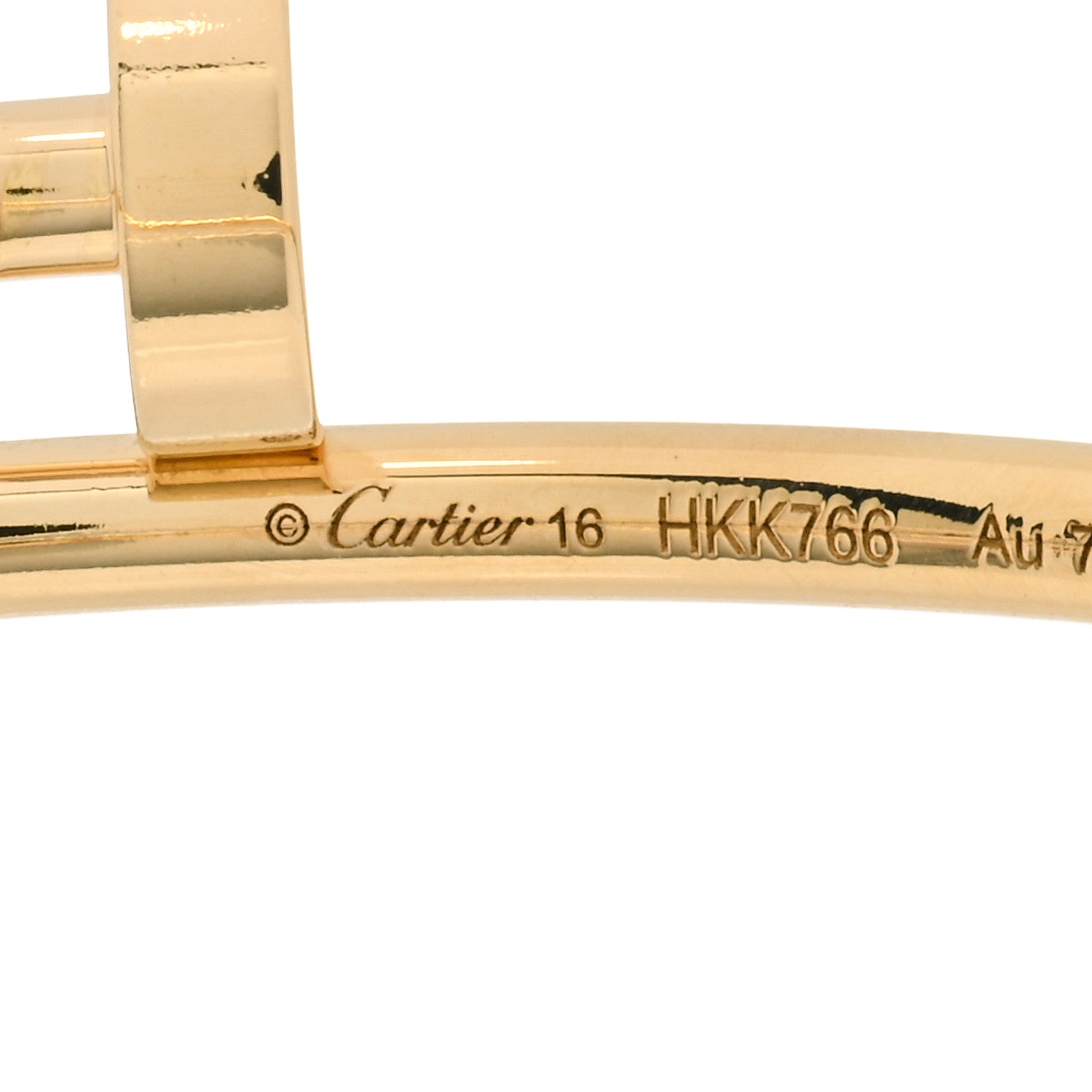 Cartier 18K Yellow Gold Small Juste Un Clou Bracelet 16 3 of 4