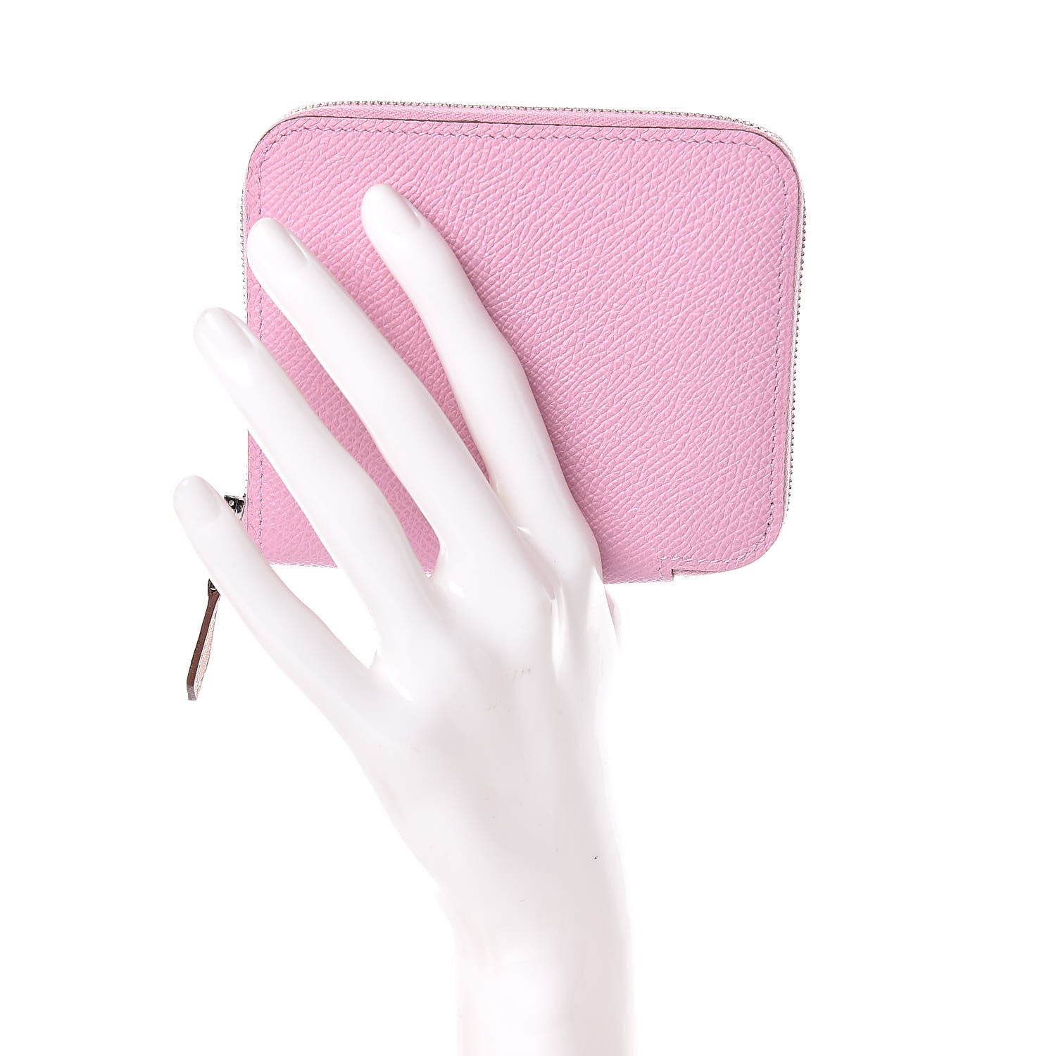 Hermes Epsom Silk'in Compact Wallet Mauve Sylvestre 2 of 8