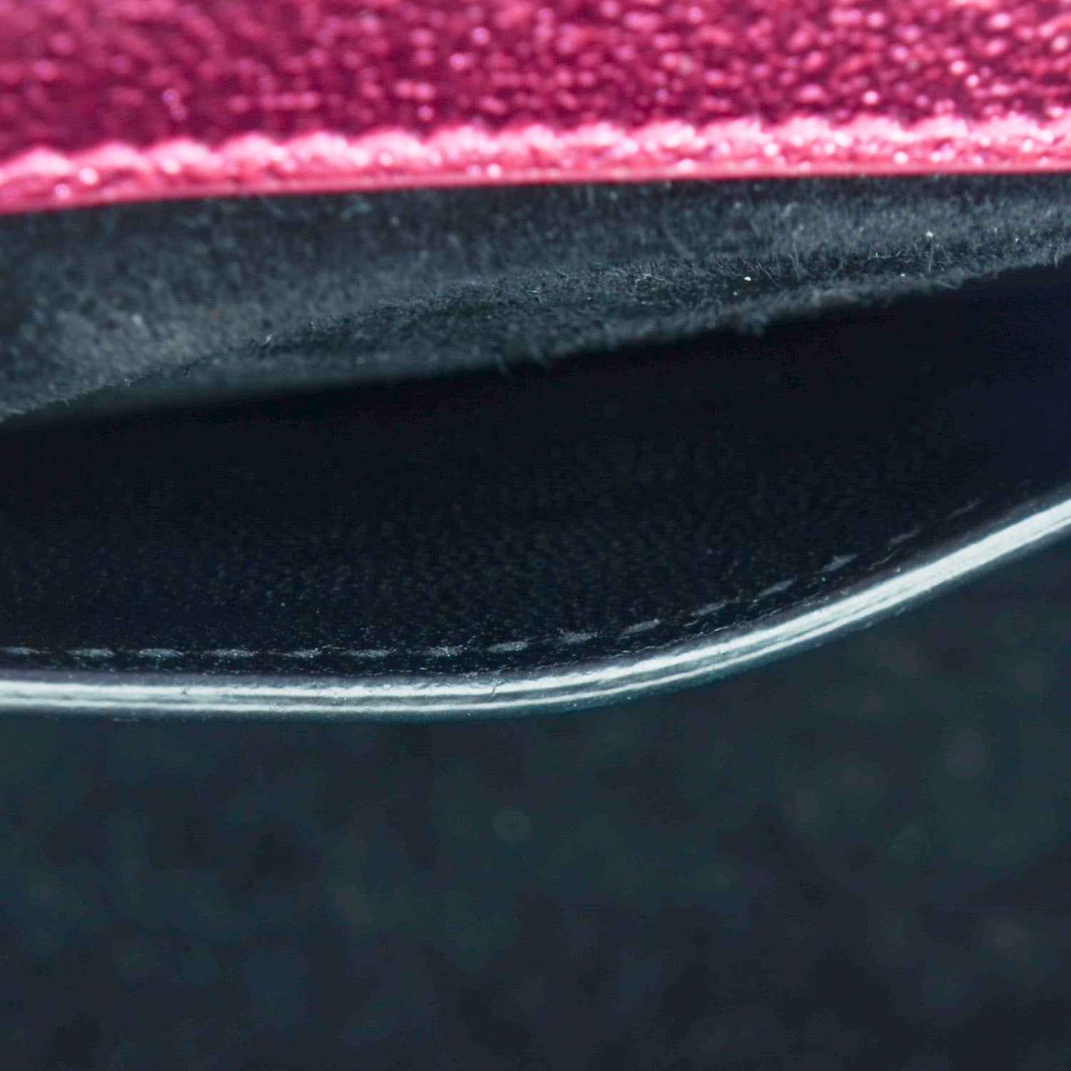Saint Laurent Metallic Calfskin Small Classic Monogram Satchel Fuchsia 9 of 11