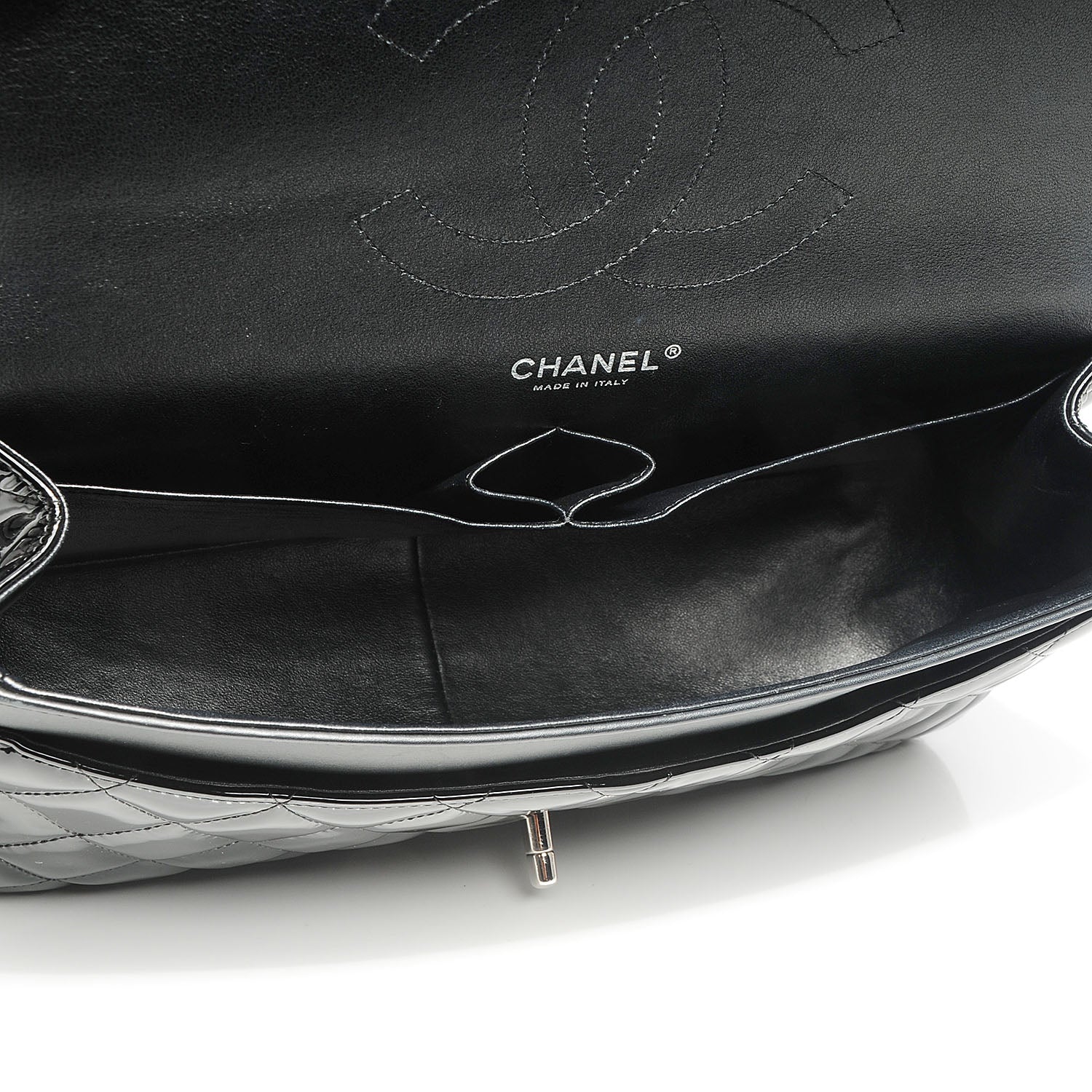Chanel Patent Jumbo Double Flap Black 8 of 8