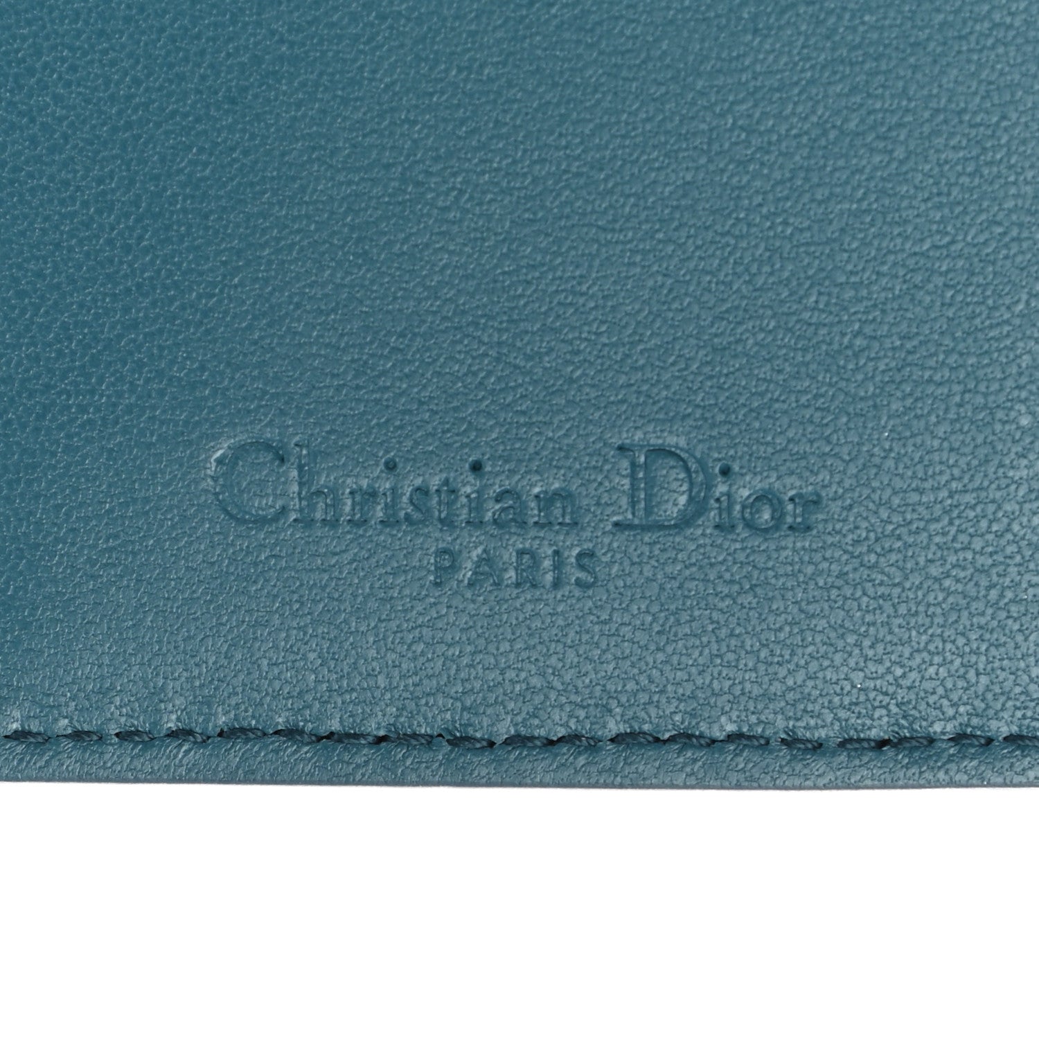 Christian Dior Lambskin Cannage Small Lady Dior Flap Card Holder Deep Ocean 6 of 9