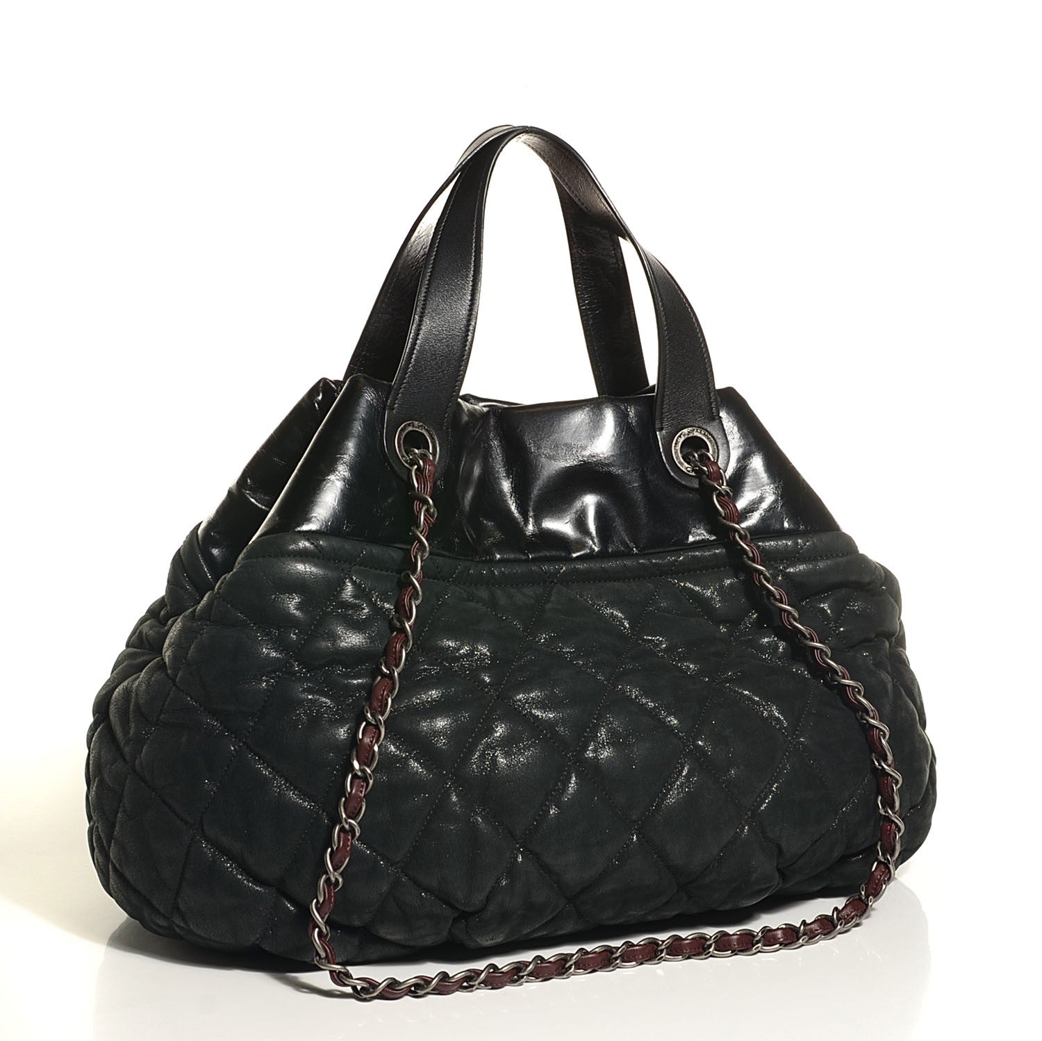 Chanel Iridescent Calfskin Large In the Mix Tote Black 3 of 7
