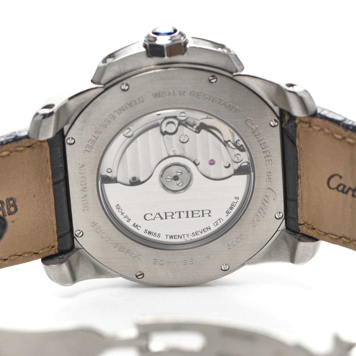 Cartier Stainless Steel Alligator 42mm Calibre de Cartier Automatic Watch 5 of 6