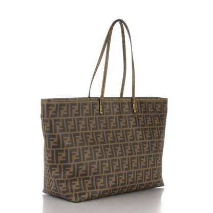 Fendi Zucca Spalmati Large Roll Tote Tobacco Giallo 3 of 7