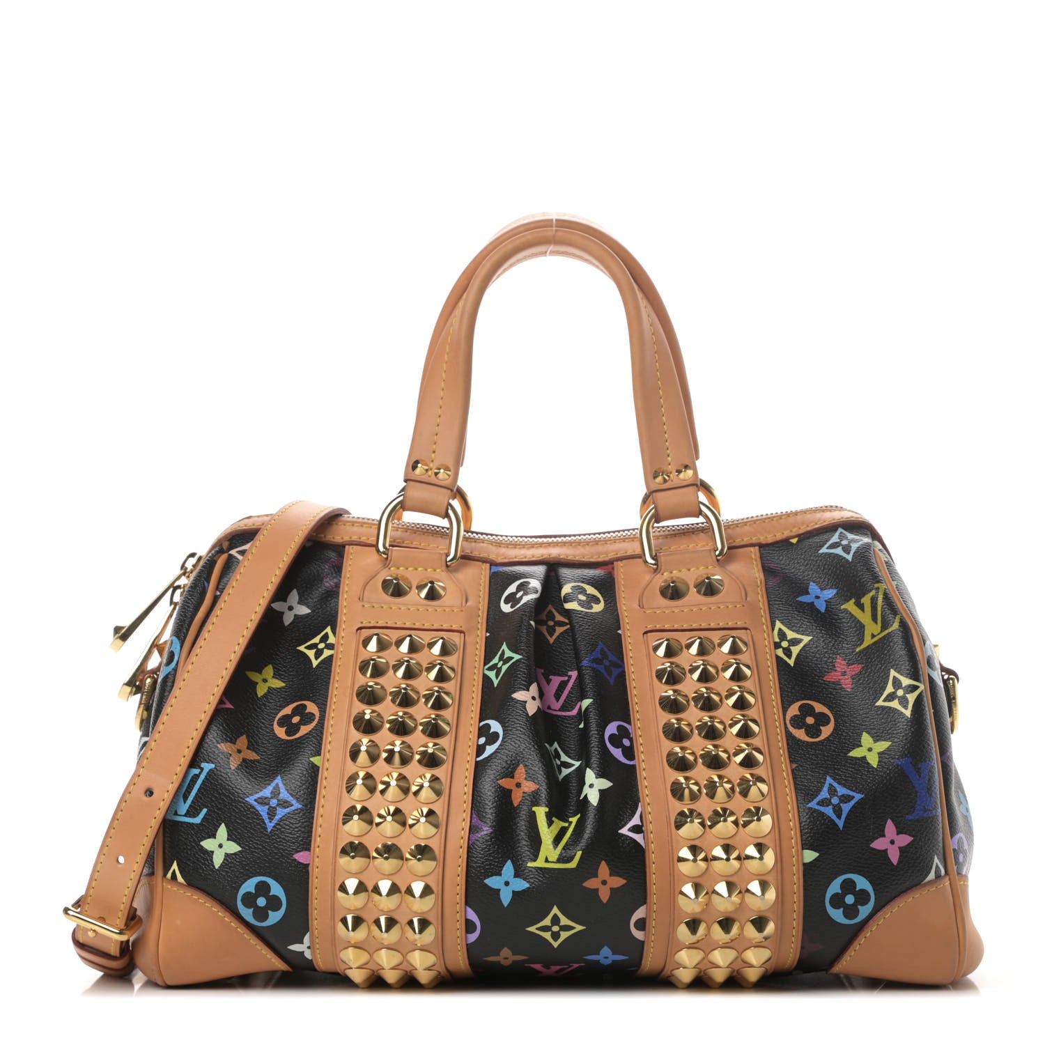 Louis Vuitton Monogram Multicolor Courtney MM Black 1 of 5