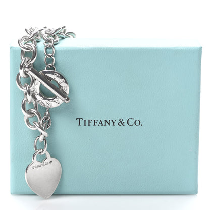 Tiffany Sterling Silver Heart Tag Toggle Necklace 5 of 5
