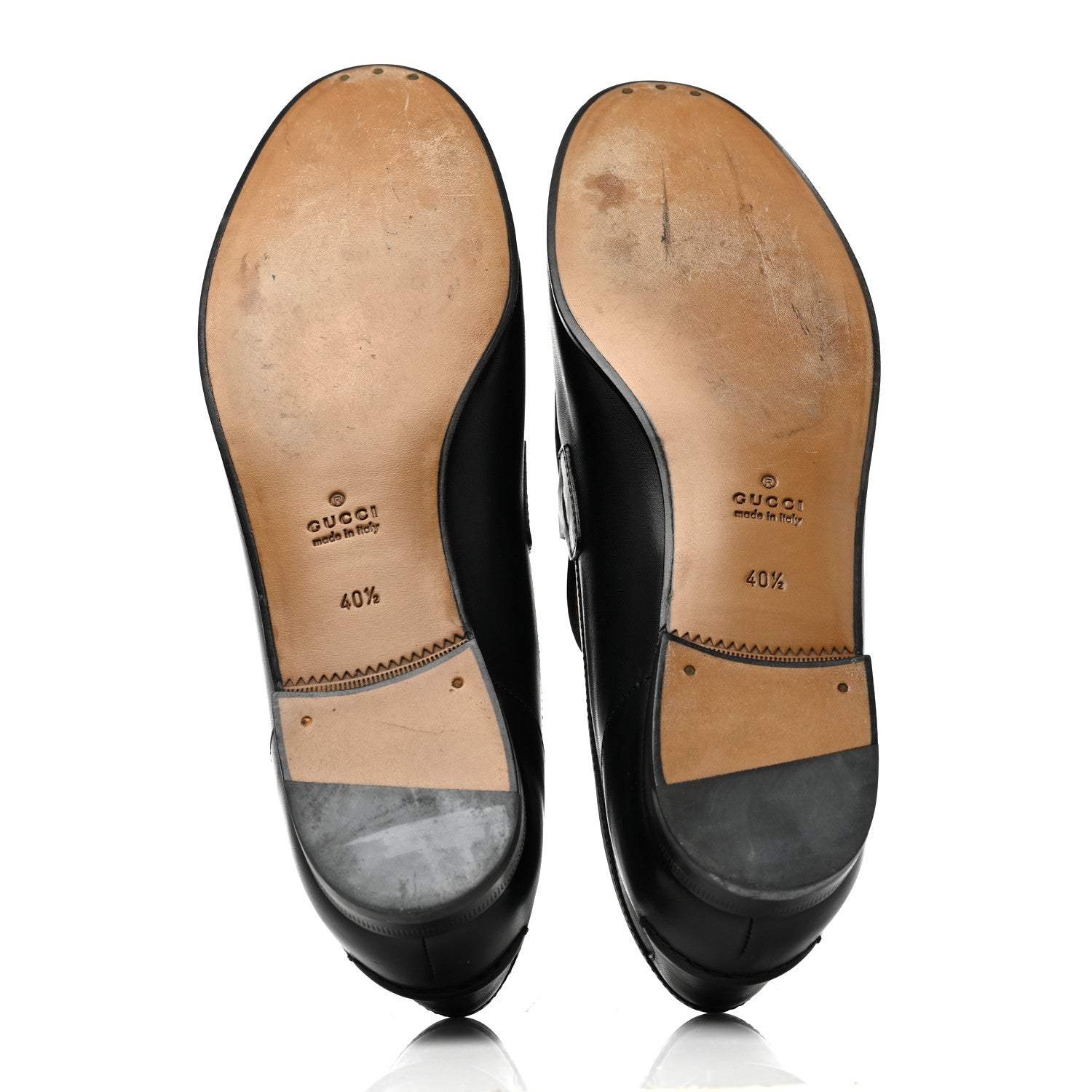Gucci Calfskin Womens Jordaan Loafers 40.5 Black 5 of 9