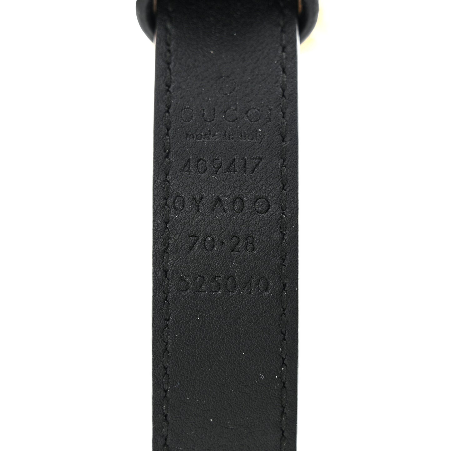 Calfskin Double G 20mm Belt 70 28 Black