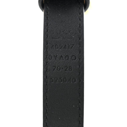 Gucci Calfskin Double G 20mm Belt 70 28 Black 3 of 5