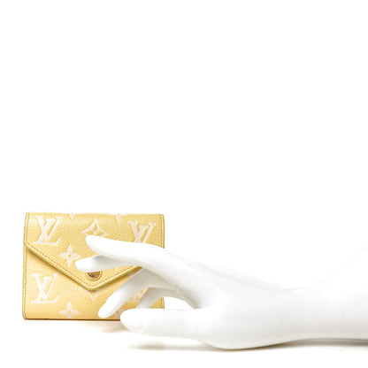 Louis Vuitton Empreinte Monogram Victorine Wallet Lemon Curd 2 of 7