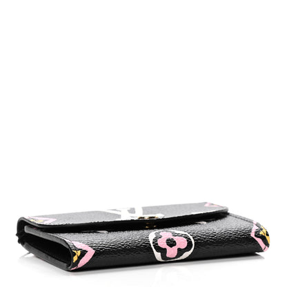 Louis Vuitton Monogram Giant Wild At Heart Rosalie Coin Purse Black 4 of 10