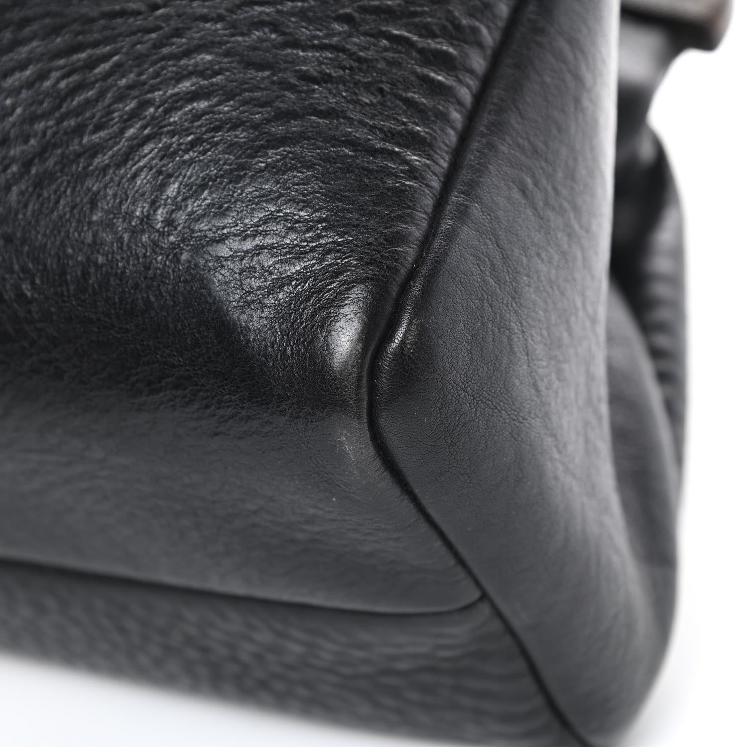 Gucci Buffalo Wood Handle Doctor Bag Black 12 of 16