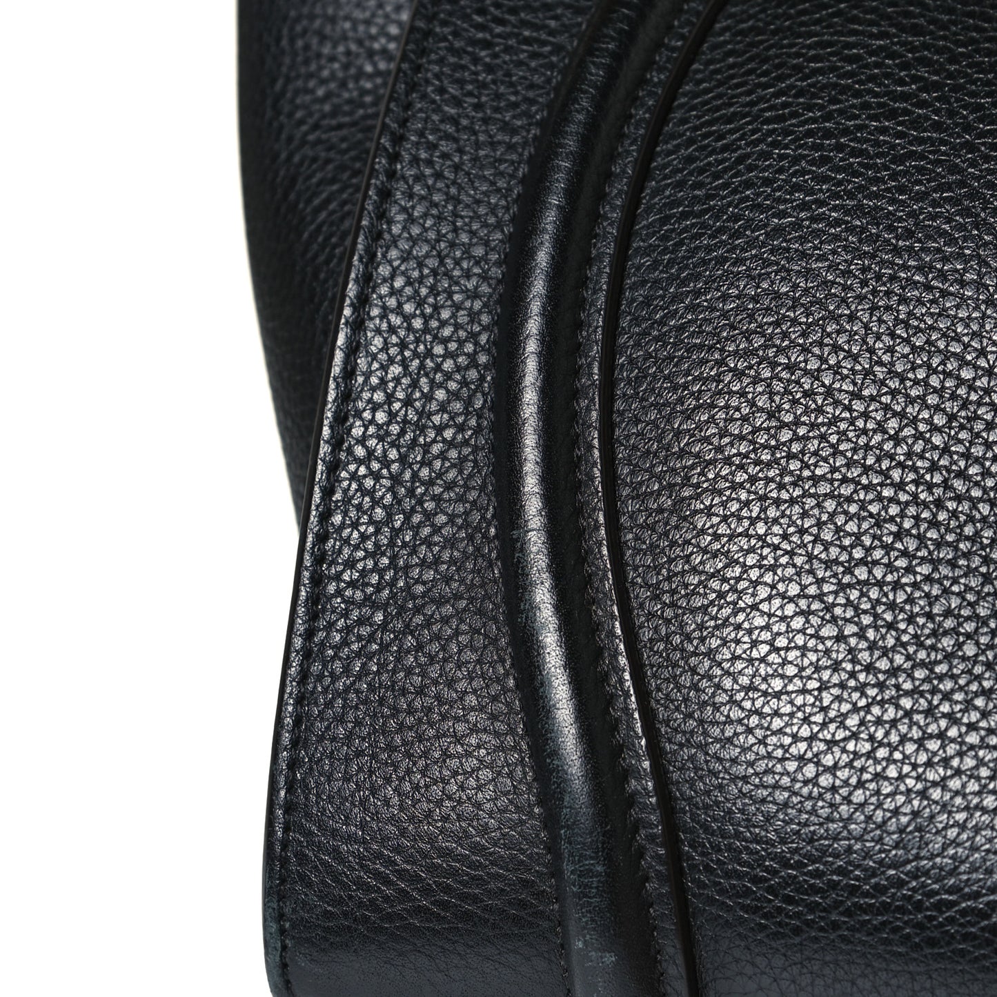 Drummed Calfskin Mini Luggage Black