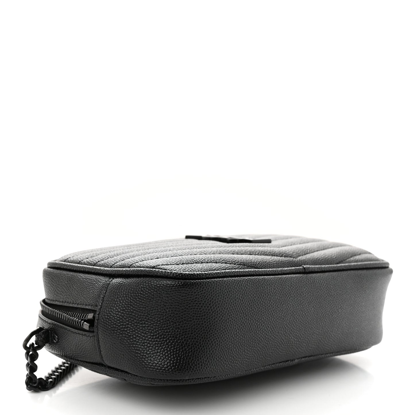 Grain De Poudre Matelasse Monochrome Monogram Mini Lou Camera Bag Black