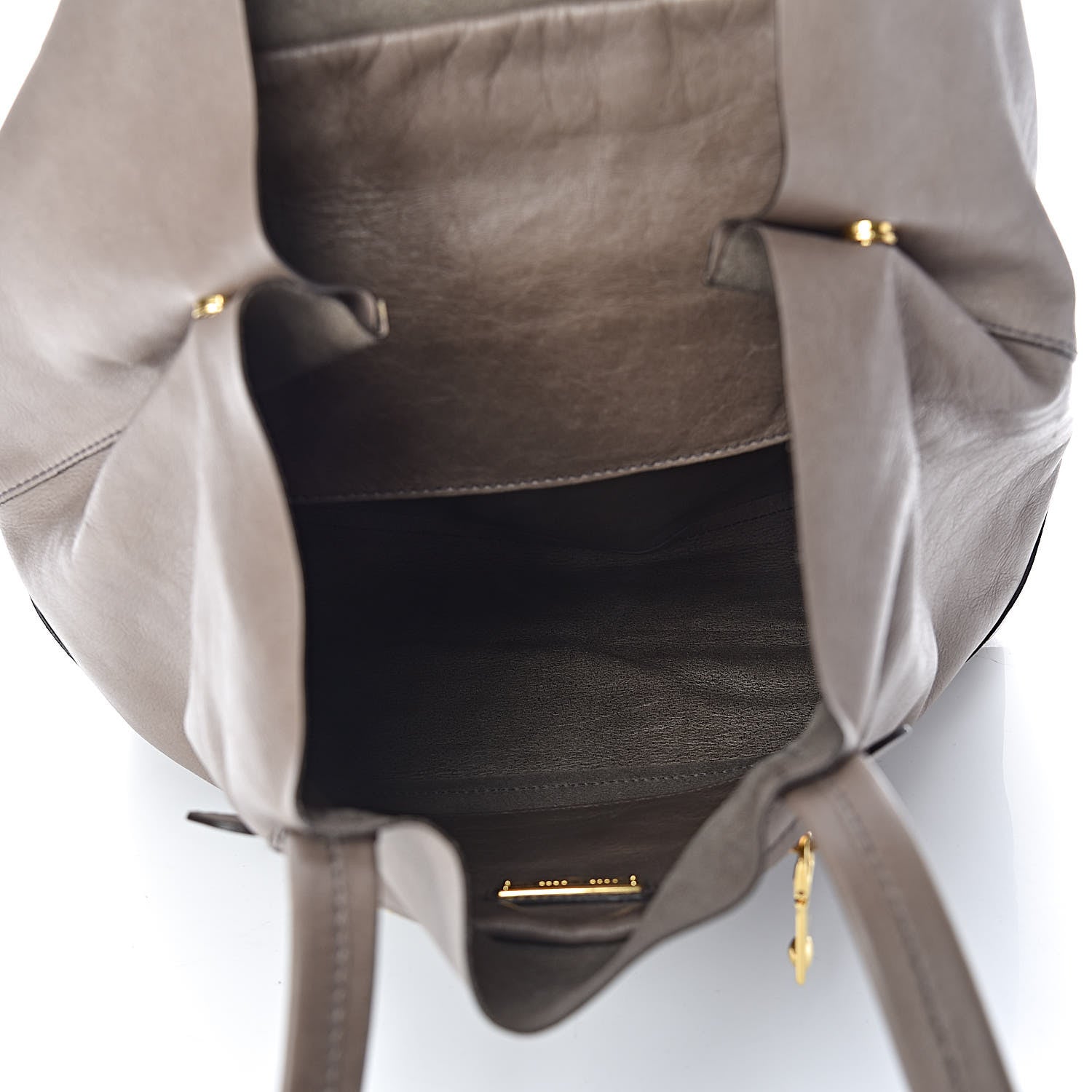 Miu Miu Vitello New Calfskin Shopping Tote Pietra 5 of 12