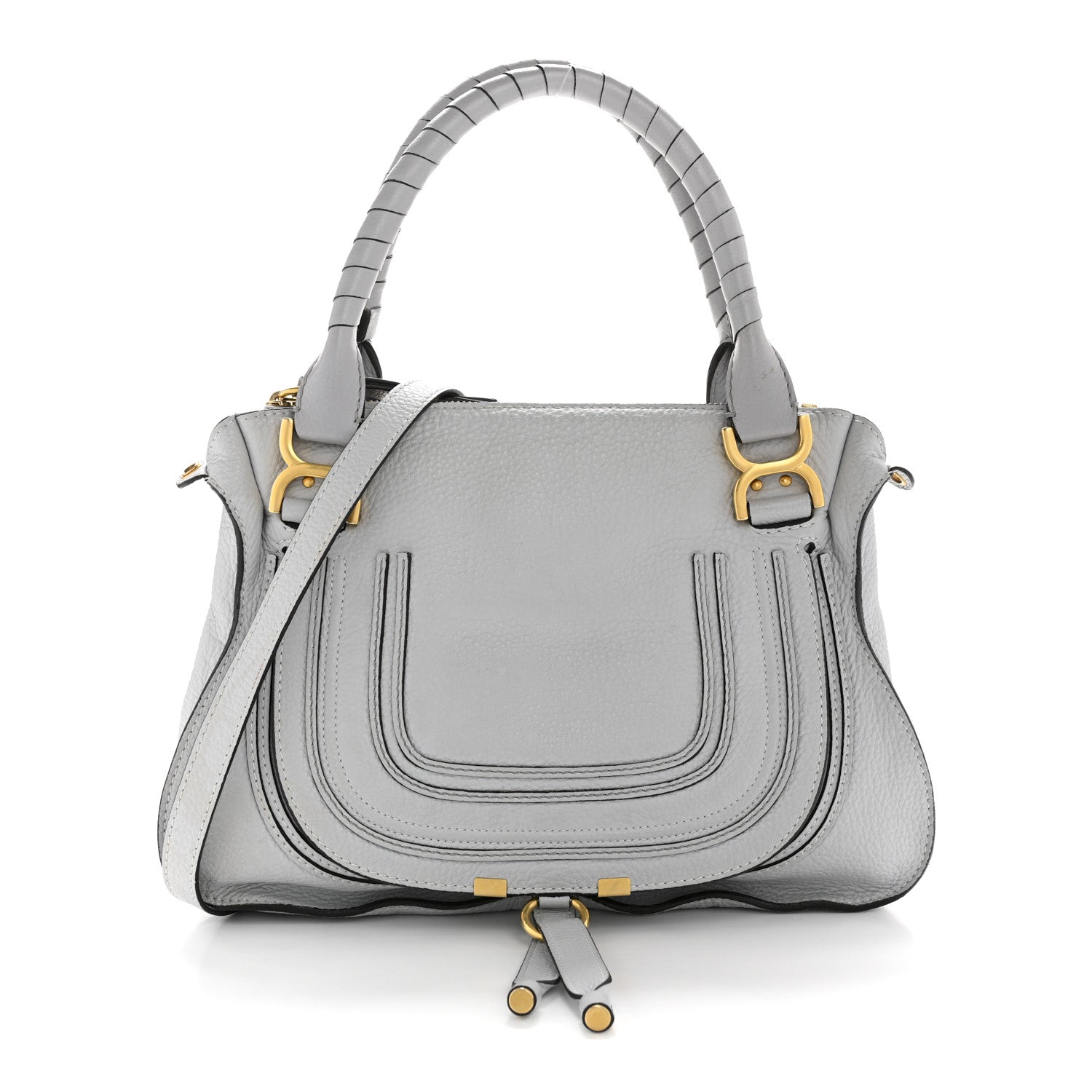 Chloe Calfskin Medium Marcie Satchel Light Cloud 1 of 14