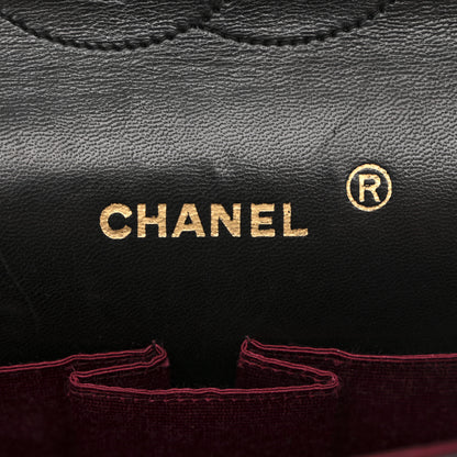 Chanel Lambskin Quilted Medium Double Flap Bijoux Chain Black 6 of 11