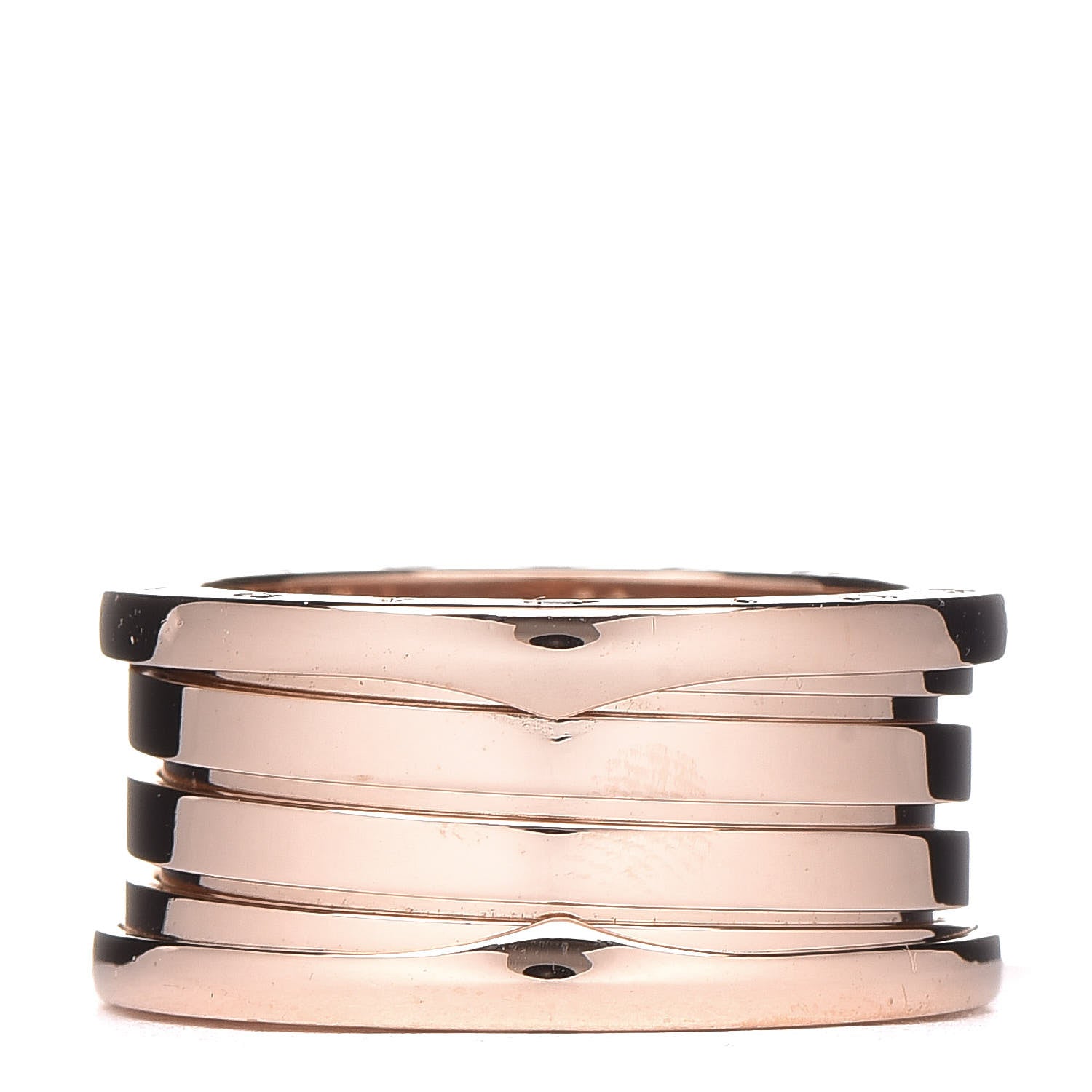 Bulgari 18K Rose Gold B.Zero1 Four-Band Ring 58 8.25 1 of 6