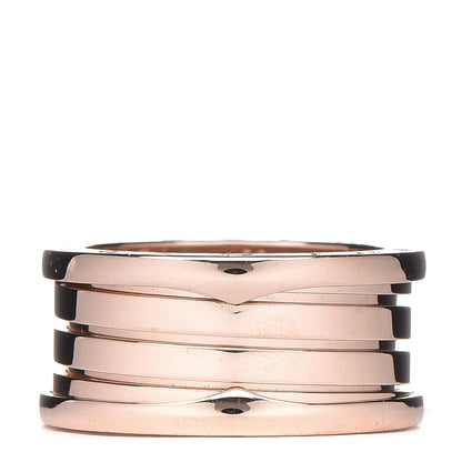 Bulgari 18K Rose Gold B.Zero1 Four-Band Ring 58 8.25 1 of 6