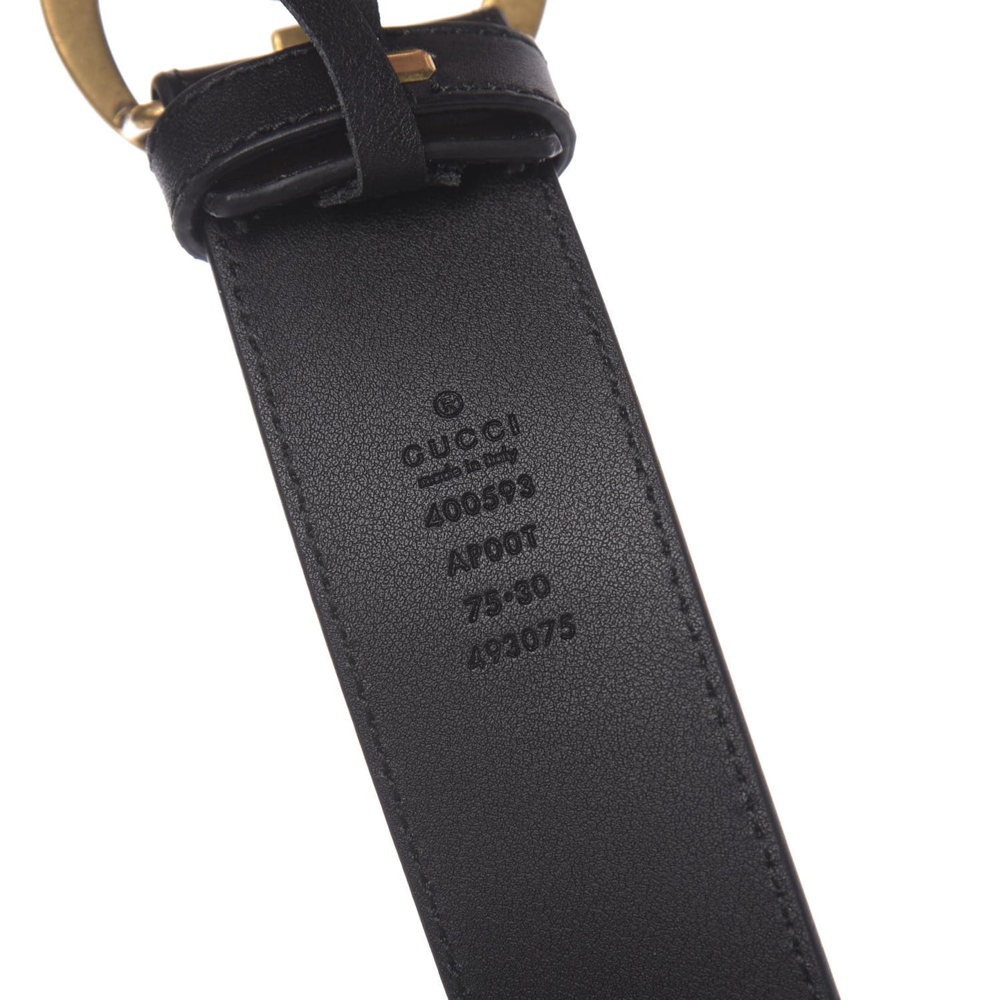 Calfskin Double G 40mm Belt 75 30 Black