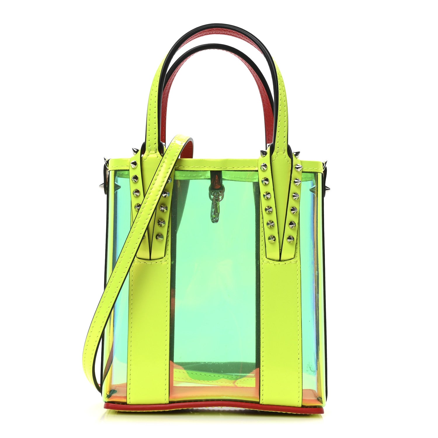 Christian Louboutin Patent Mini North South Cabata Tote Fluo Yellow 1 of 9