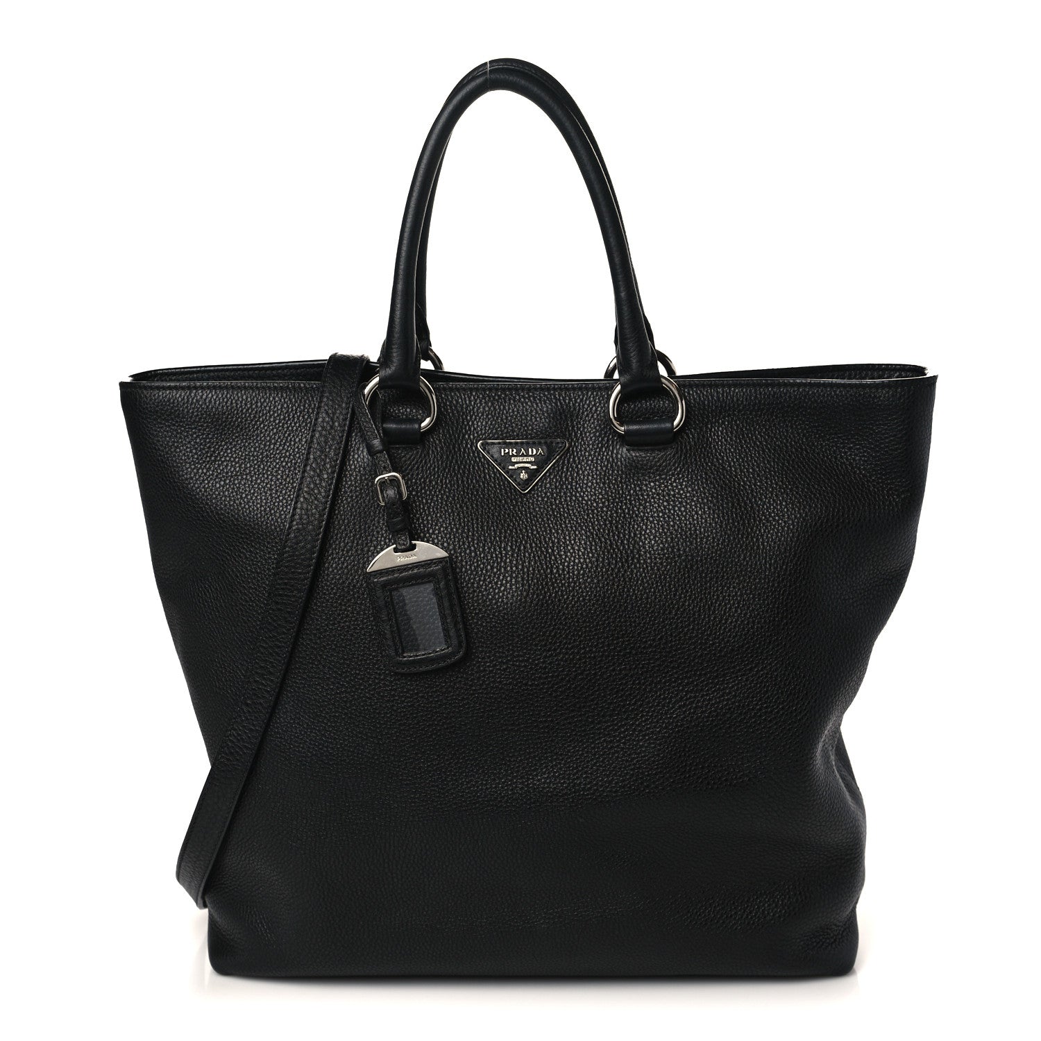 Prada Vitello Daino Shopping Tote Black 1 of 7