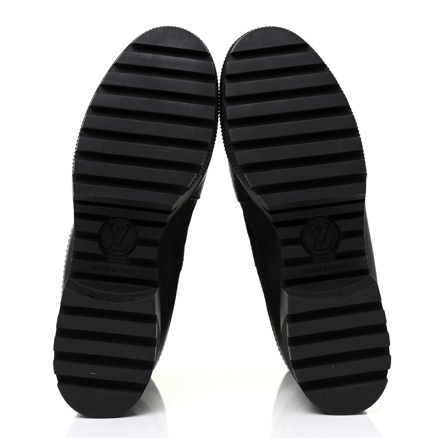 Suede Monogram Laureate Platform Desert Boots 37 Kaki Black